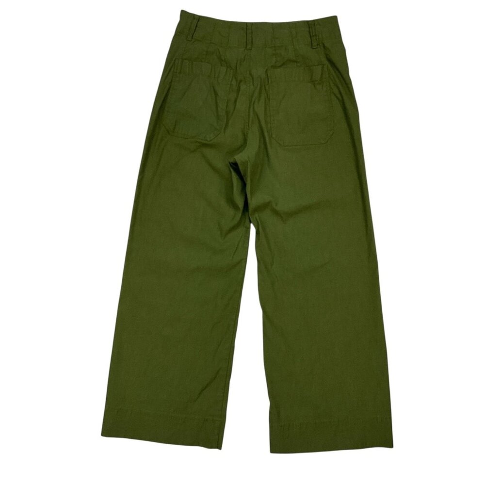 Maeve Colette Olive Green Wide-Leg Pants - Picture 12 of 13